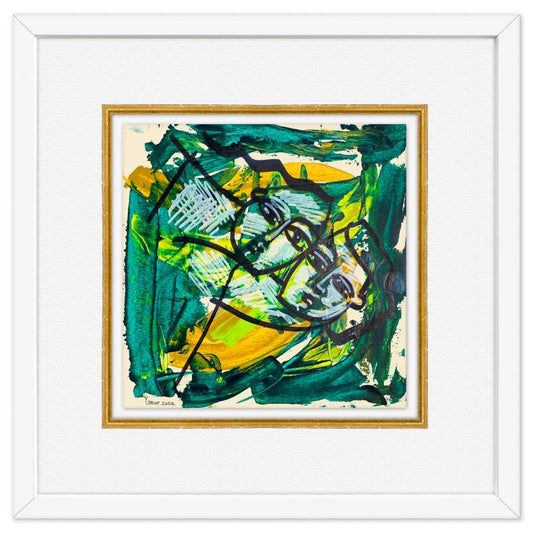 Yuroz, Framed Original Painting, Hand Signed with Letter of Authenticity.