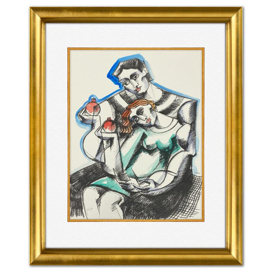 Yuroz, Framed Hand Painted Unique Variation Mixed Media, Numbered 19/75 andHand Signed with Letter of Authenticity.