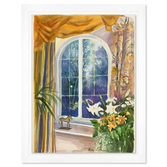 Zina Roitman, Framed Hand Signed Original Painting with Letter of Authenticity.