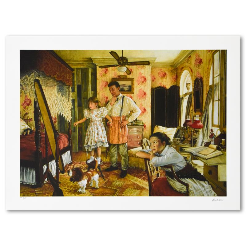 Susan Brabeau, "Not Quite Right" Limited Edition Seriolithogrpah, Numbered and Hand Signed with Letter of Authenticity.