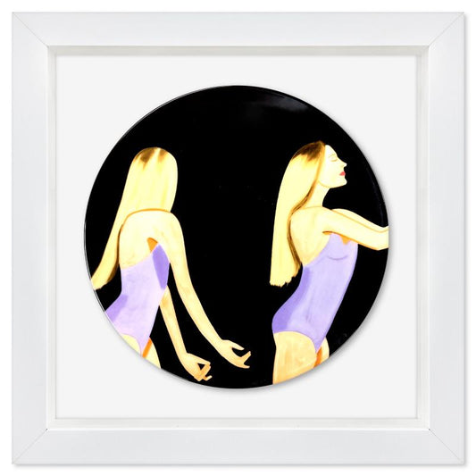 Alex Katz, "Jessica" Framed Limoges Porcelain Plate.