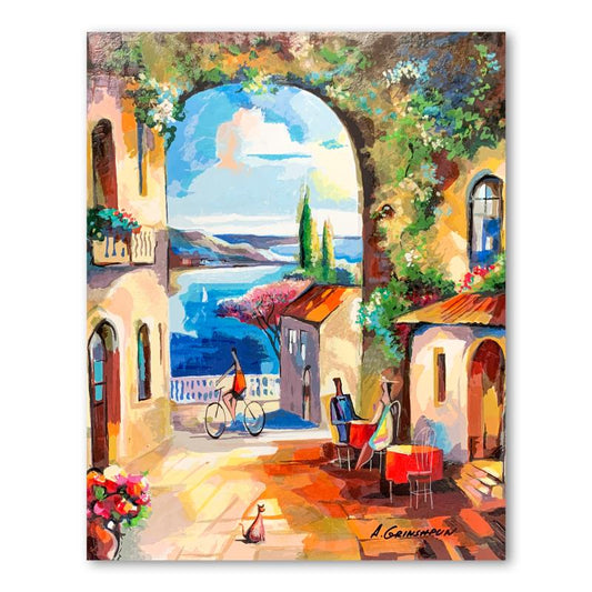 Alex Grinshpun, Hand Signed Limited Edition Serigraph on Board with Letter of Authenticity.