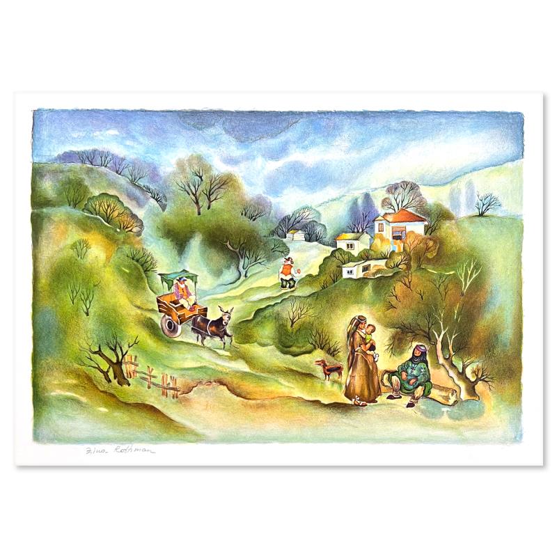 Zina Roitman, Limited Edition Serigraph, Hand Signed and Numbered, Letter of Authenticity.