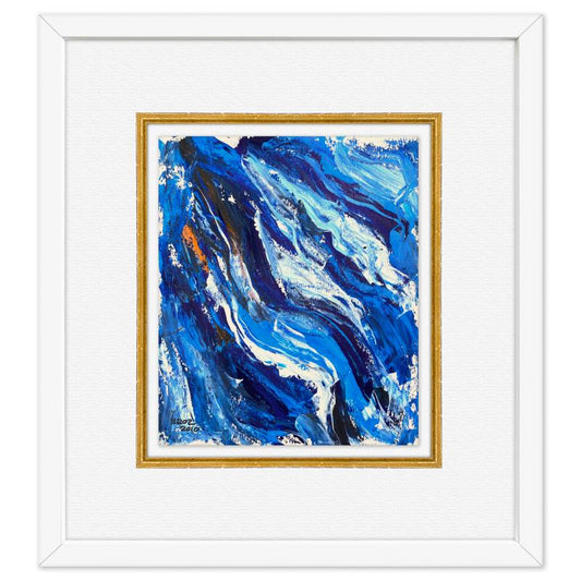 Yuroz, Framed Original Painting, Hand Signed with Letter of Authenticity.