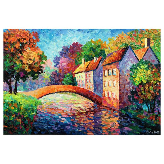 Alexander Antanenka, "Reflection" Original Painting on Canvas, Hand Signed with Letter of Authenticity.