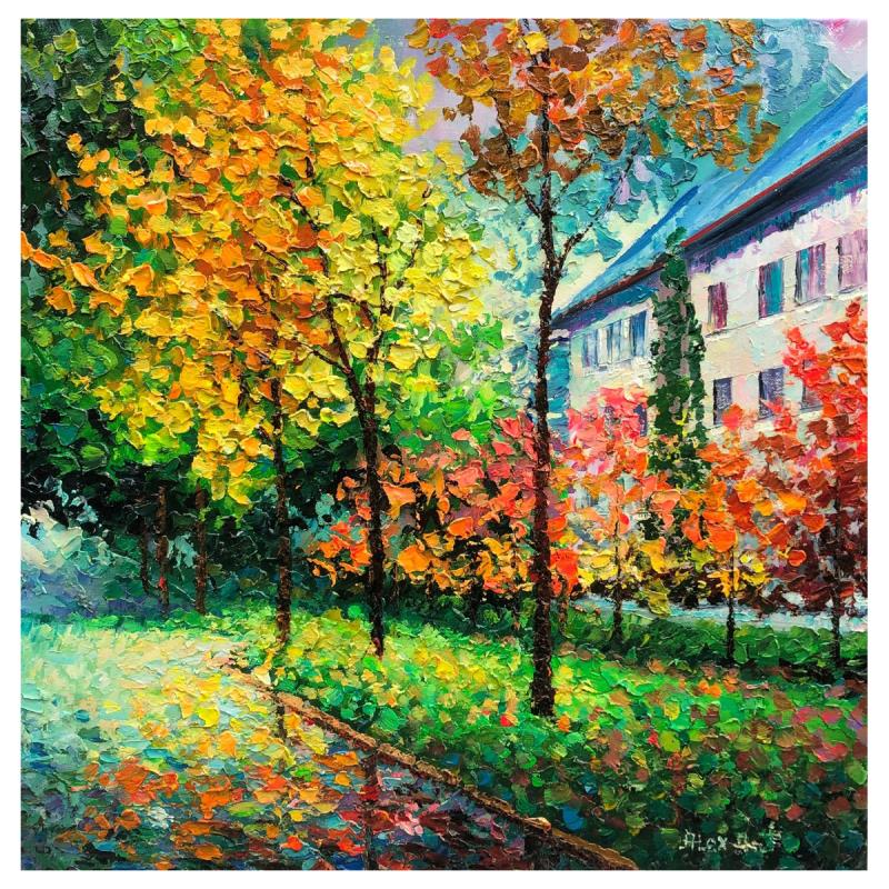 Alexander Antanenka, "After The Rain" Original Painting on Canvas, Hand Signed with Letter of Authenticity.