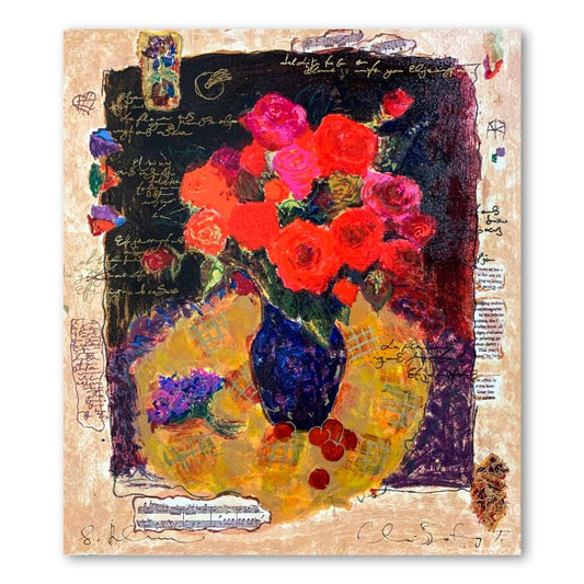 Alexander Galtchansky (1959-2008) and Tanya Wissotzky (1959-2006), "Red" Hand Signed Limited Edition Serigraph on Paper with Letter of Authenticity.