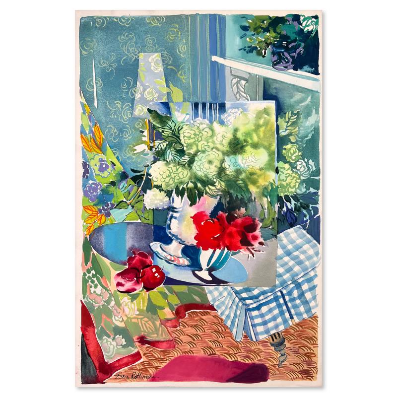Zina Roitman, Hand Signed Original Painting with Letter of Authenticity.