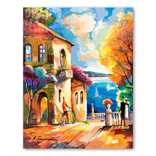 Alex Grinshpun, Hand Embellished Limited Edition Serigraph on Board, Hand Signed with Letter of Authenticity.