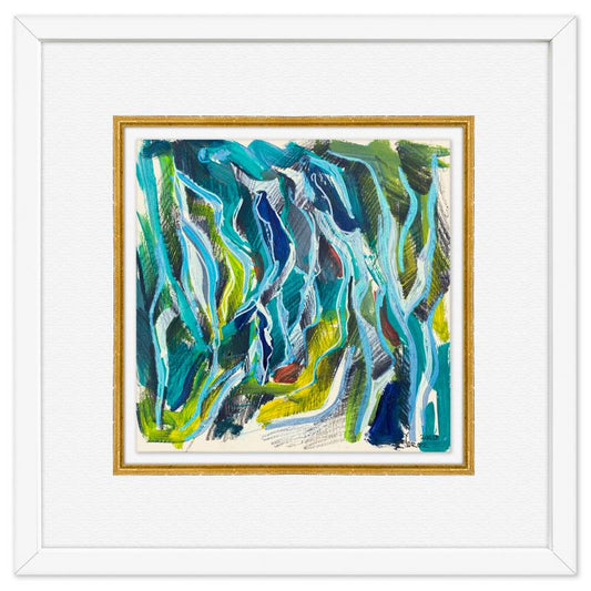 Yuroz, Framed Original Painting, Hand Signed with Letter of Authenticity.