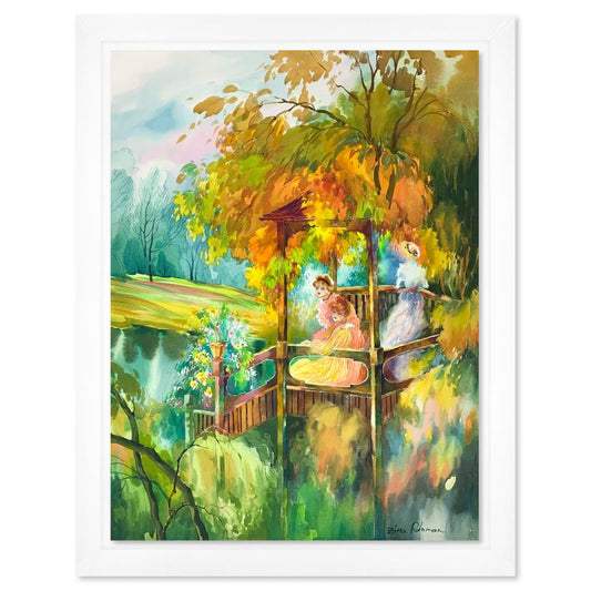 Zina Roitman, Framed Hand Signed Original Painting with Letter of Authenticity.