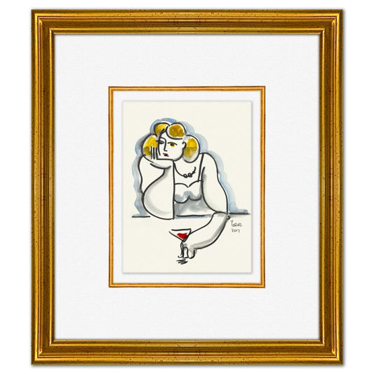 Yuroz, Framed Original Painting, Hand Signed with Letter of Authenticity.