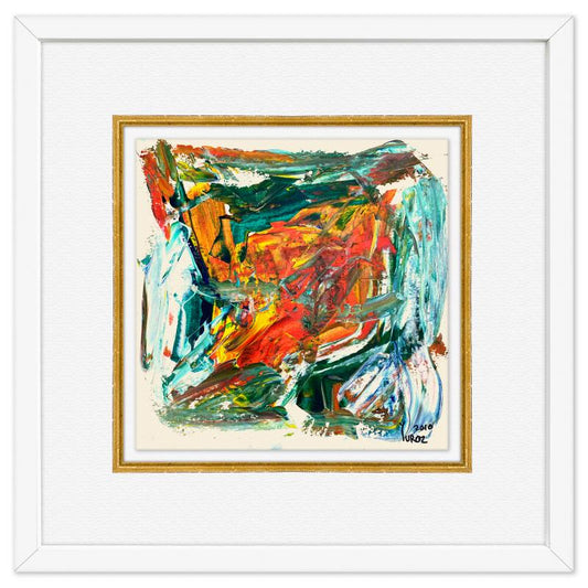 Yuroz, Framed Original Painting, Hand Signed with Letter of Authenticity.