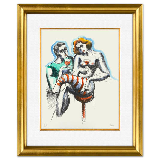 Yuroz, Framed Hand Painted Unique Variation Mixed Media, Numbered 5/75 andHand Signed with Letter of Authenticity.