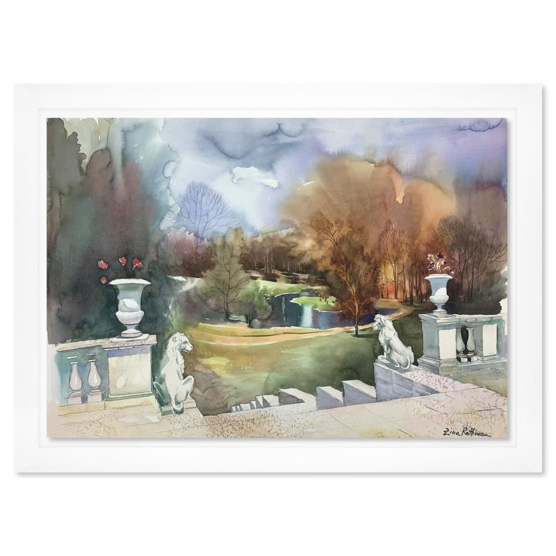 Zina Roitman, Framed Hand Signed Original Painting with Letter of Authenticity.