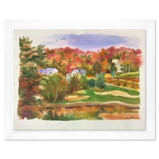 Zina Roitman, Framed Hand Signed Original Painting with Letter of Authenticity.
