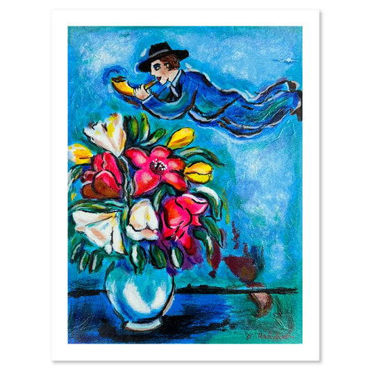 Alex Meilichson, "Message from an Angel" Hand Signed, Numbered Limited Edition Serigraph with Letter of Authenticity.