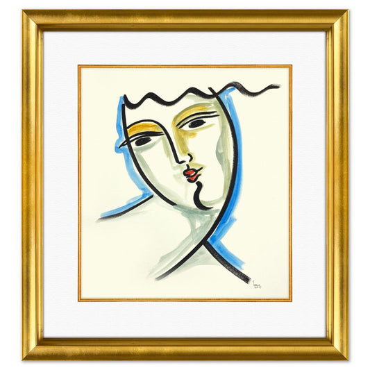 Yuroz, Framed Original Painting, Hand Signed with Letter of Authenticity.