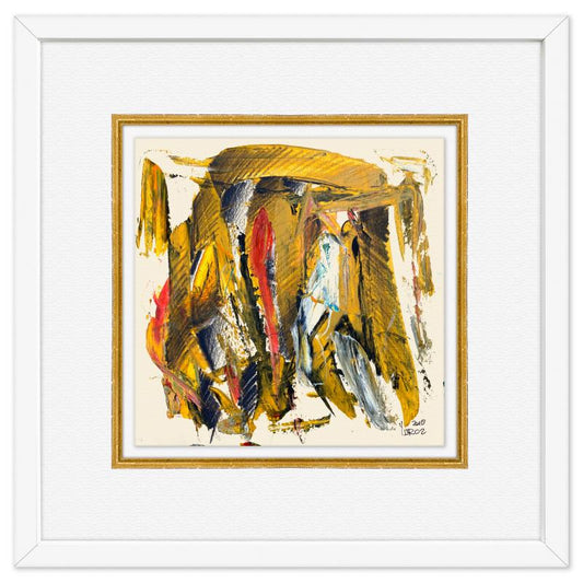 Yuroz, Framed Original Painting, Hand Signed with Letter of Authenticity.