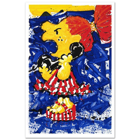1-800 My Hair is Pulled Too Tight Limited Edition Hand Pulled Original Lithograph (25" x 40") by Renowned Charles Schulz Protege, Tom Everhart. Numbered and Hand Signed by the Artist, with Certificate of Authenticity.